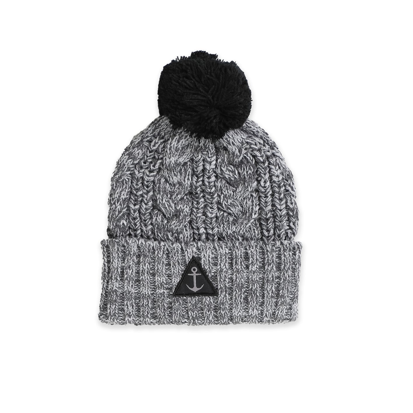 Cable Beanie - Grey Marle