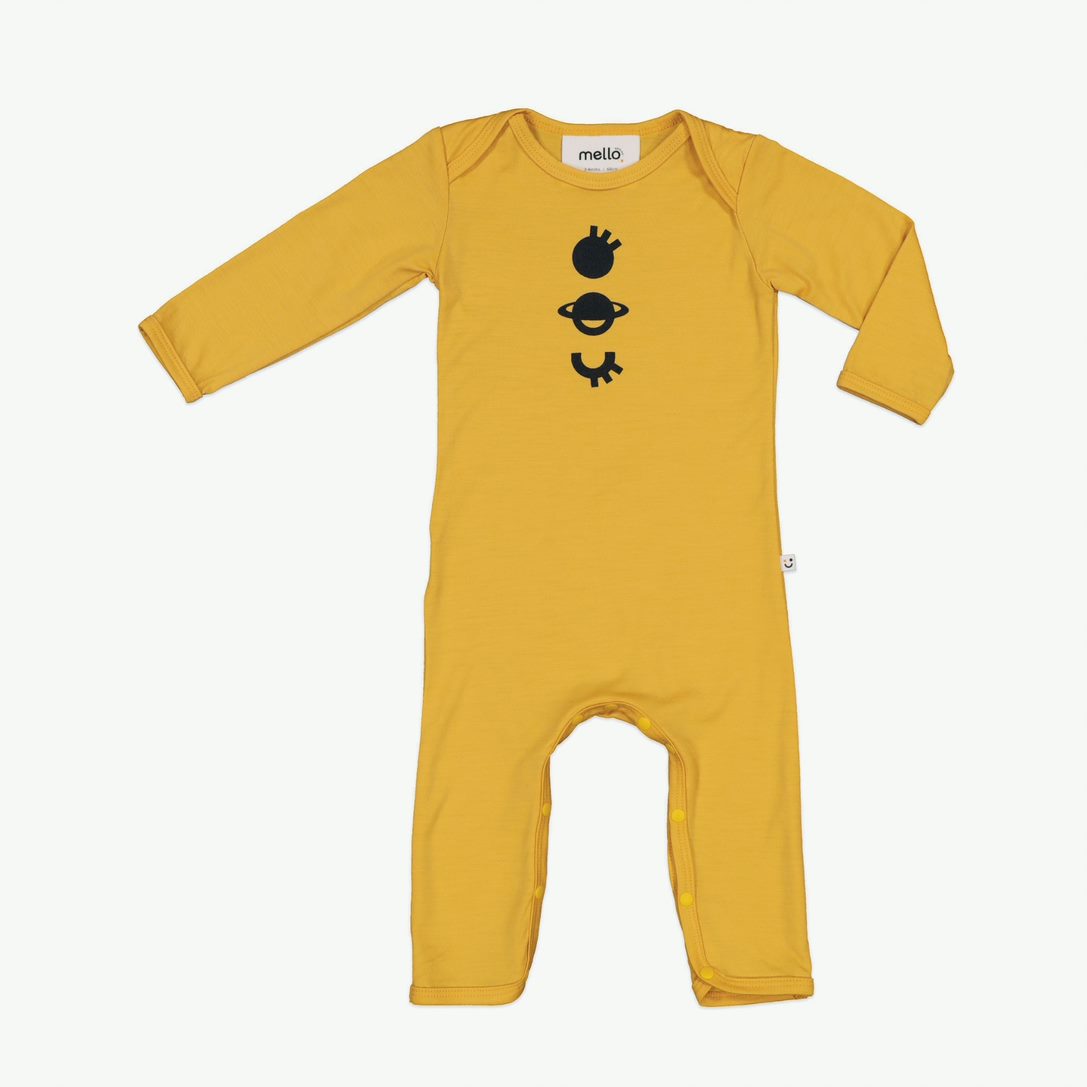 Spaced Out Onesie - Canary