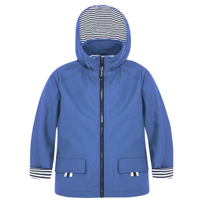 Blue Zip Unisex Raincoat
