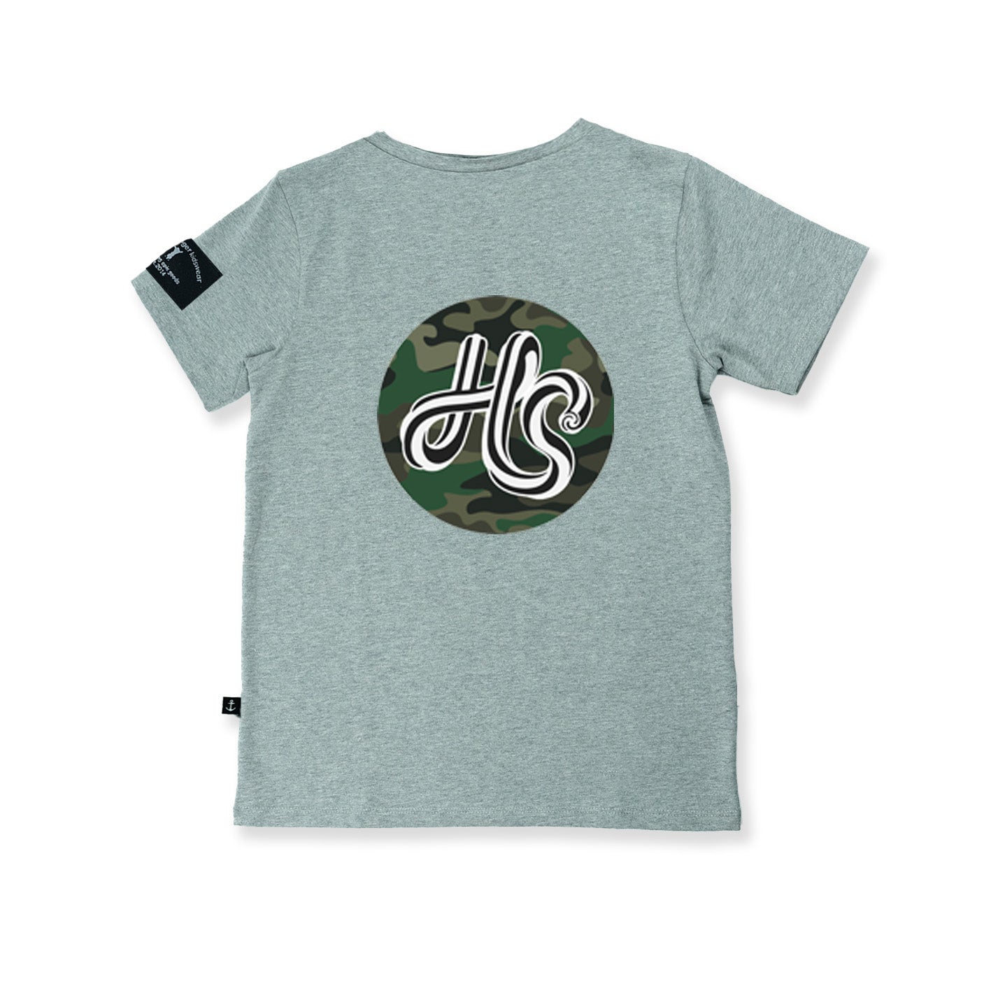 Hello Stranger  'HS' Tee - greymarle