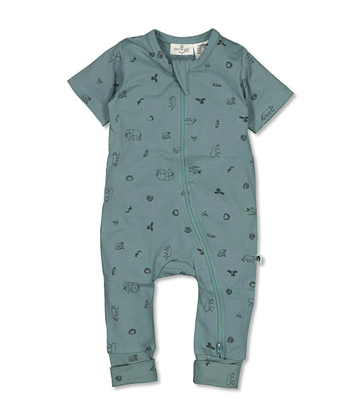 Our baby onesie zip suits are a classic, and make the perfect every day and night wear for your wee one. Now available in a short sleeve version for summer, it is perfect for exploring in the wild!  Made from our organic cotton and elastane knit, it is lovely and soft (with no nasties) against delicate skin, with just the right amount of stretch for babies adventuring in the wilderness.