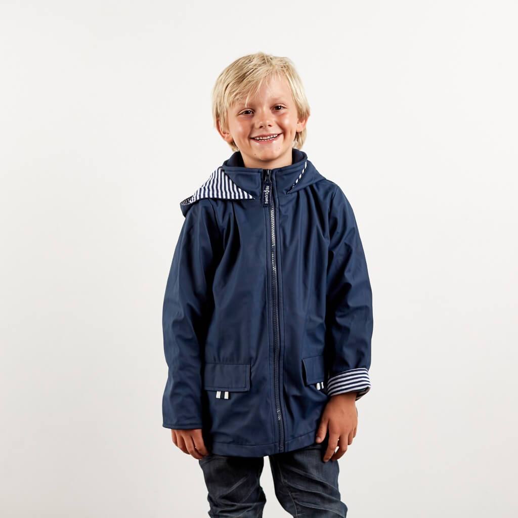 Boys hot sale navy raincoat