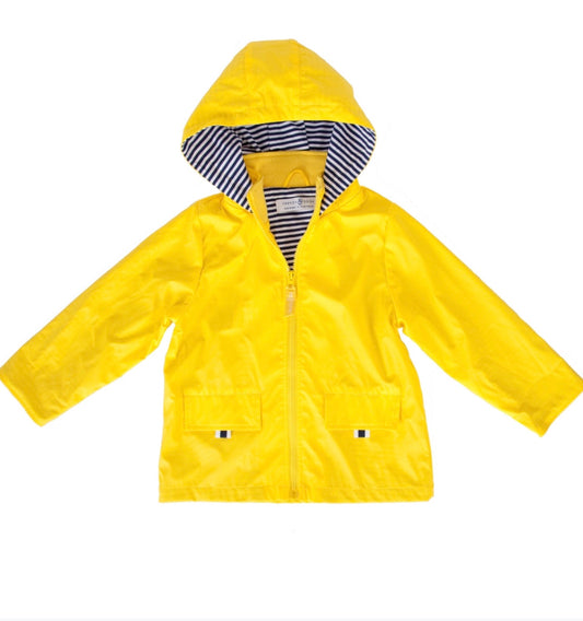 Yellow Zip Unisex Raincoat
