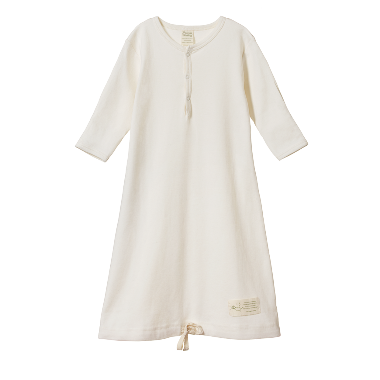 Cotton sleeping gown - natural