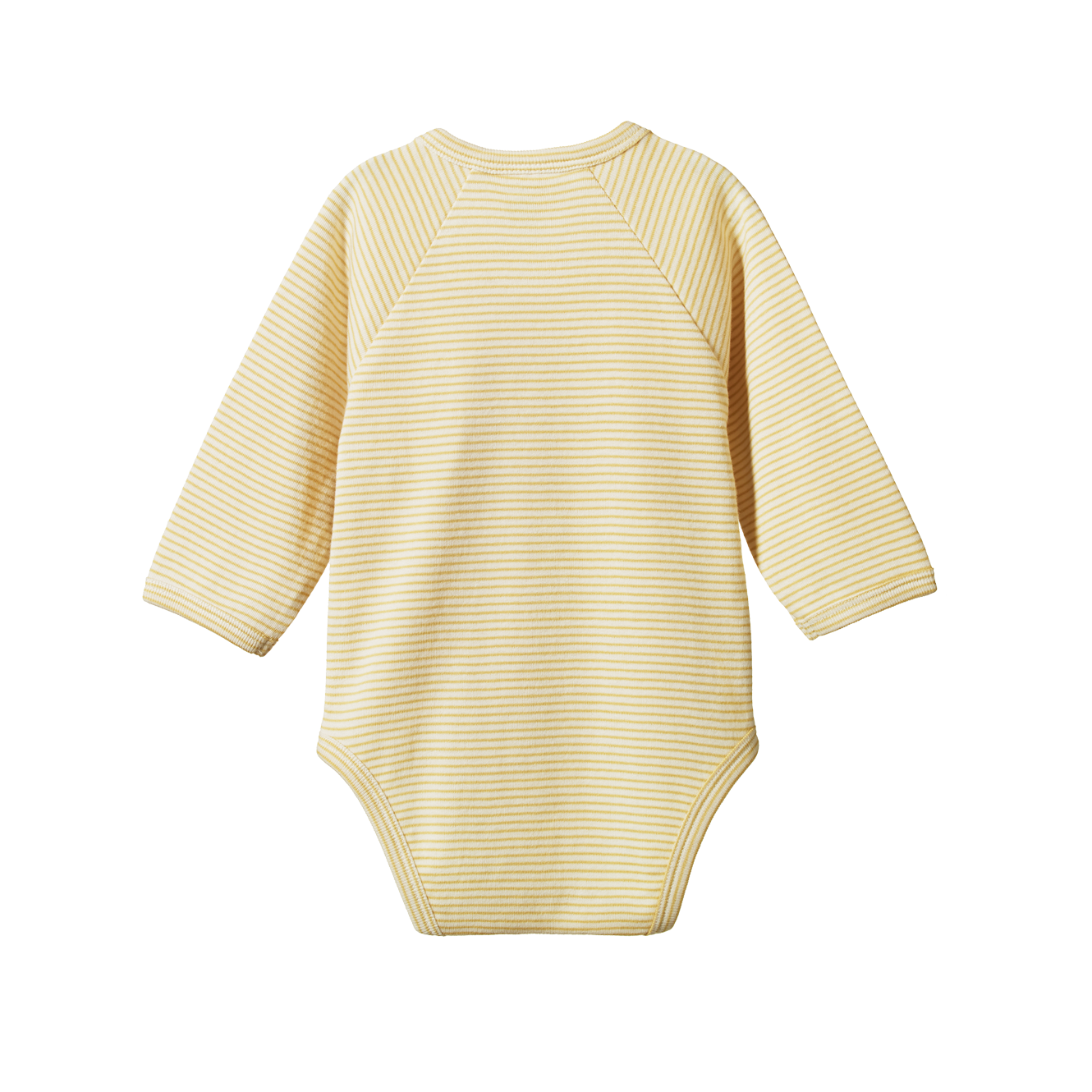 s/s kimono bodysuit - sand pinstripe