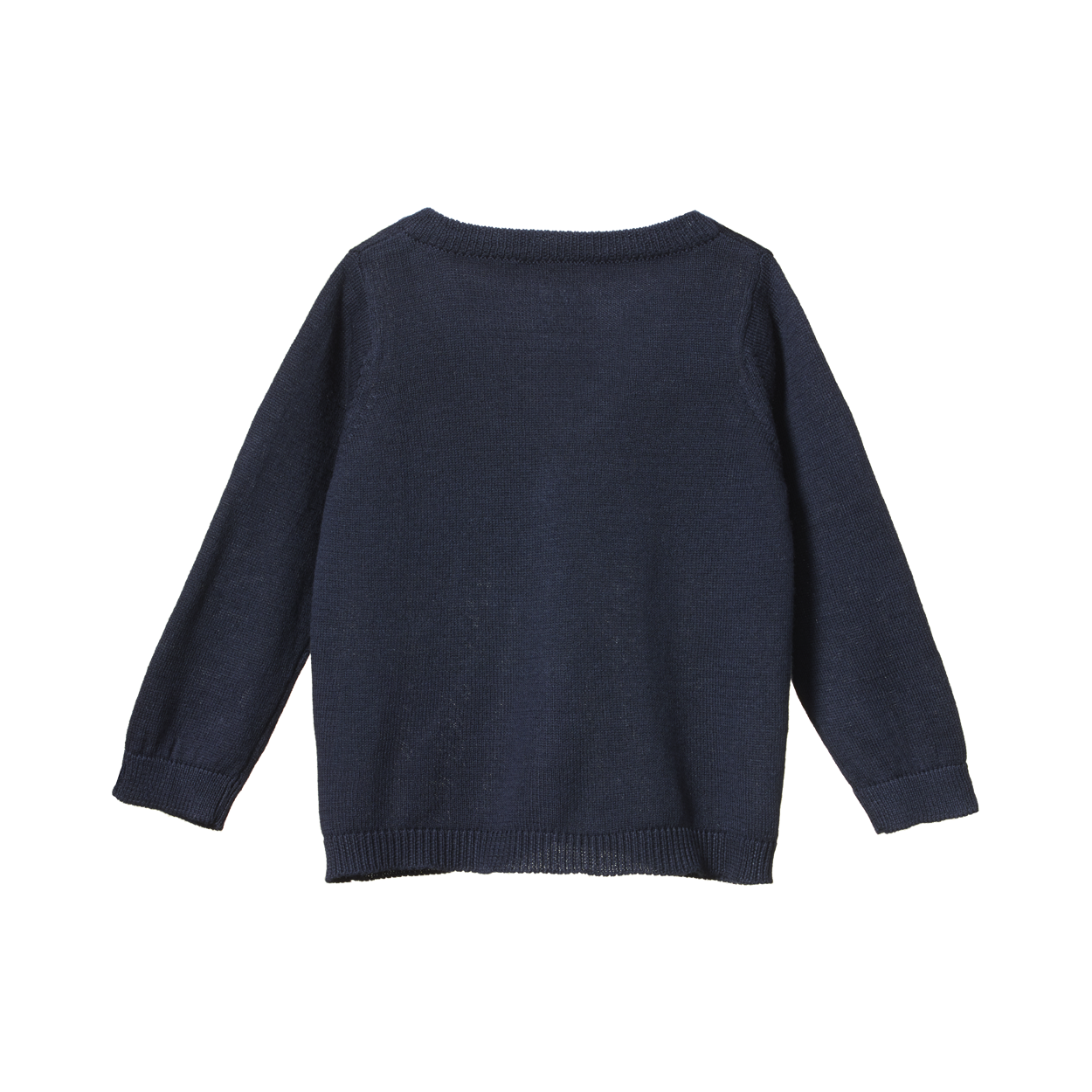 Light cotton knit cardigan - navy