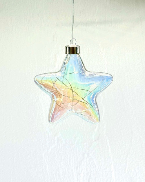 Hanging Glass Pearl Tint Star