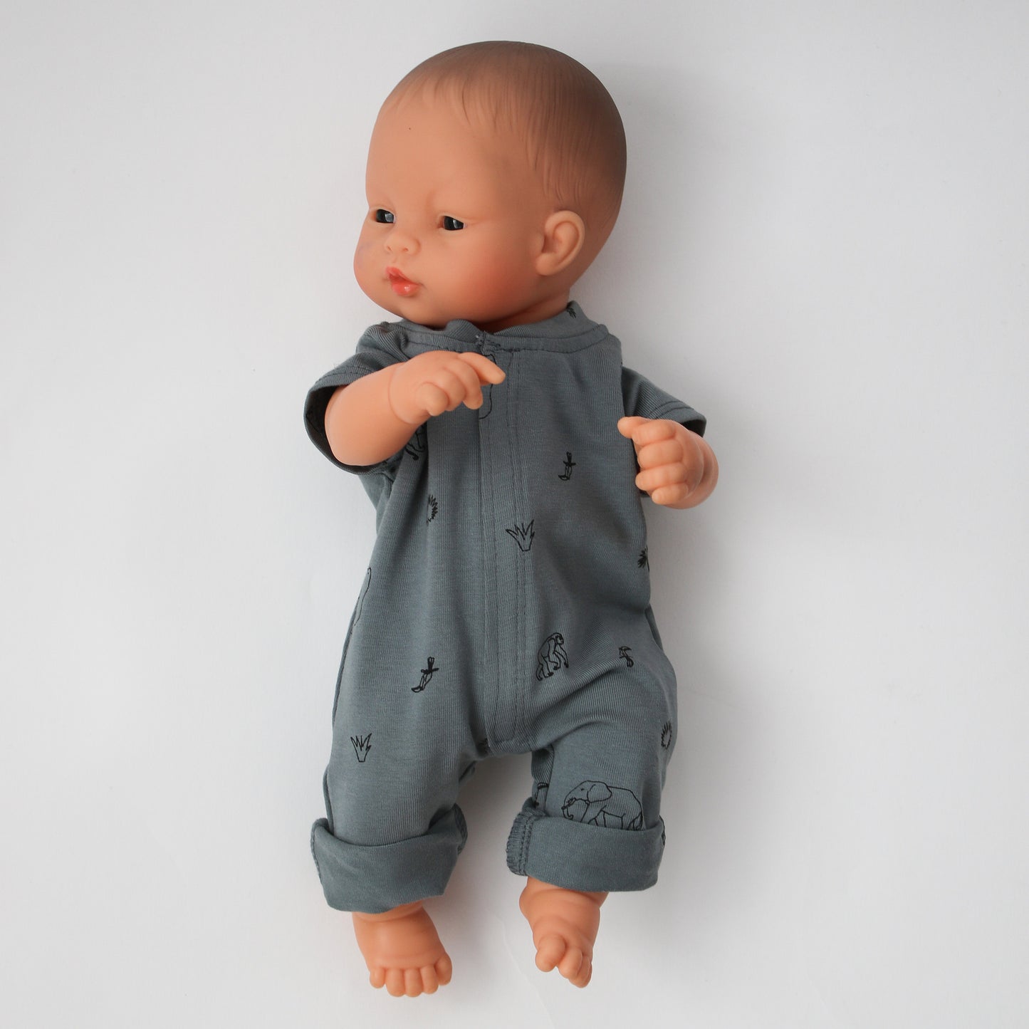 Dolls Long Romper - Junglette for 38cm Doll