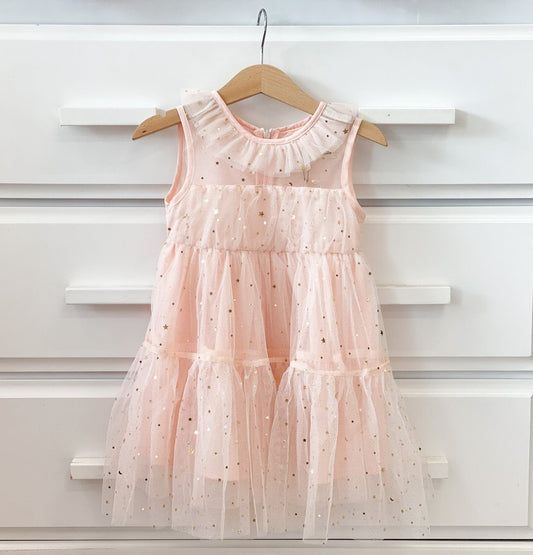 Twinkle Twinkle Little Star Dress - Baby Pink
