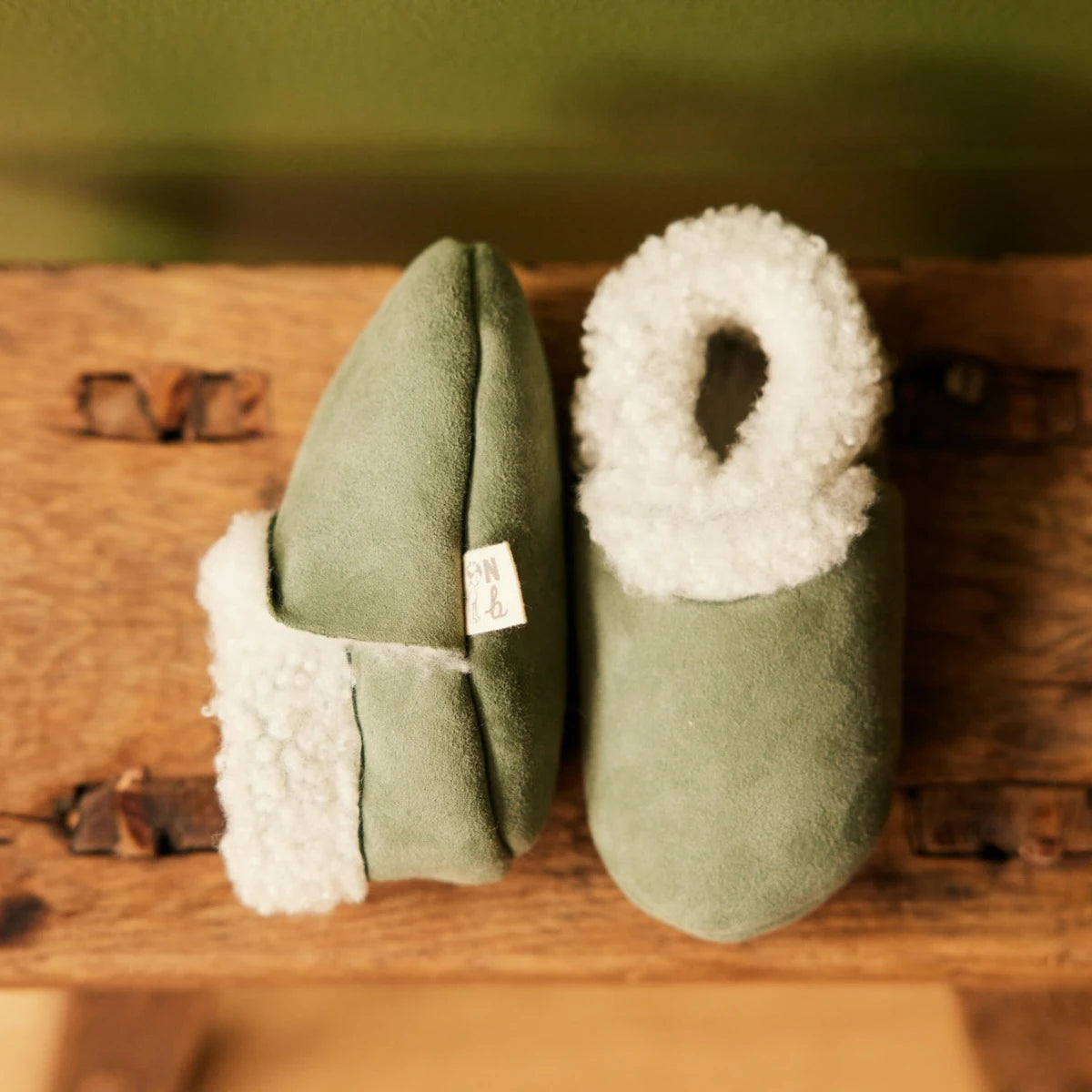 Lambskin Booties - Lily Pad