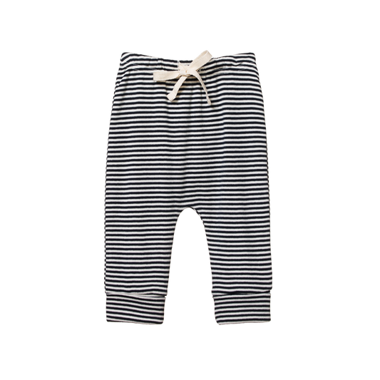 Drawstring pant - navy stripe
