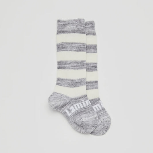 Merino Knee High Socks - Pebble