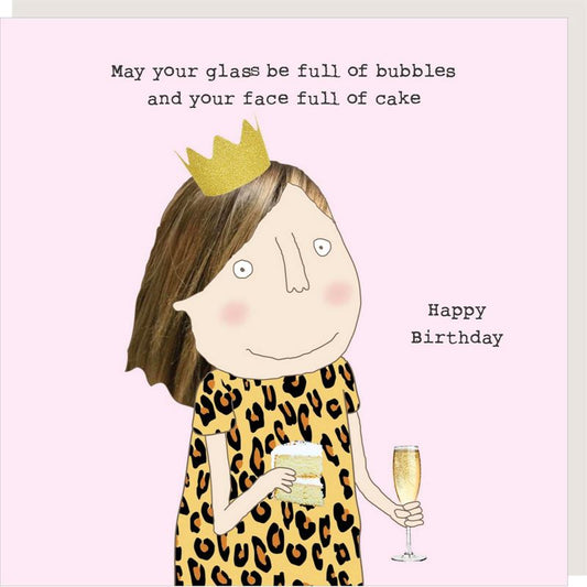 Card - Bubbles & Cake Birthday