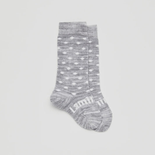 Merino Knee High Socks - Snowflake