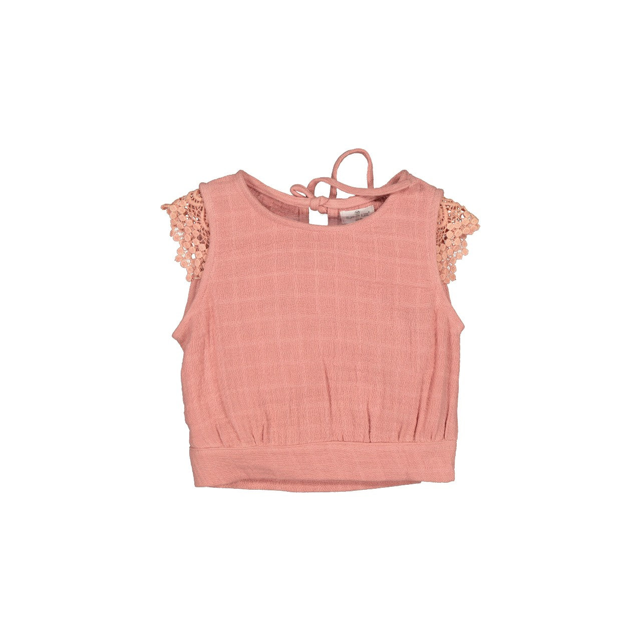 Fleur Singlet - Rose Tan With Lace