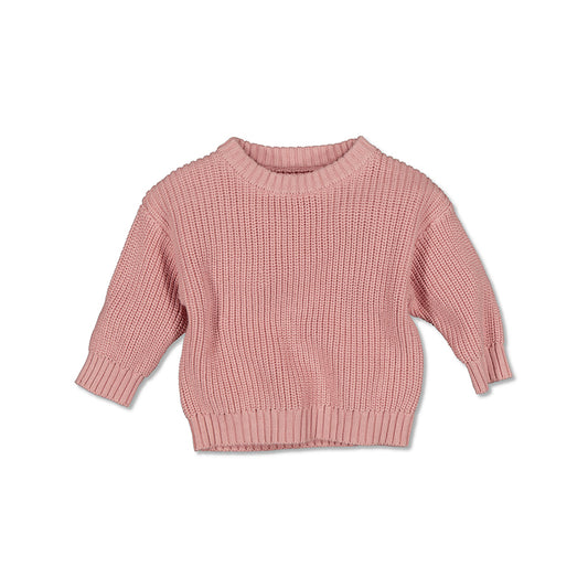 Slouch Sweater - Tan Pink